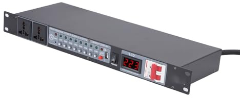 Plyisty 10 Outlet Power Sequencer Conditioner mit Unabhängiger Power Switch and Surge Protector für das Home Studio Theatre System (EU-Stecker)