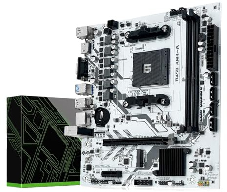 B450 Motherboard Prozessor Dual DDR4 Speicher AM4 Mainboard M.2 NVME (Unterstützt Ryzen 5500 5600 5600G CPU)