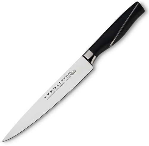 Tyrolit LIFE Schinkenmesser - 21 cm Edelstahlklinge, mehrfach eisgehärtet - flexibles Küchenmesser für Fisch, Fleisch und Gemüse - Made in Tirol