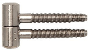 Solido Türbänder | Zargenbänder | Einbohrbänder 2-tlg. m. Zylinderkopf, Holz, 16 mm, Stahl vernickelt