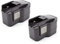 vhbw 2X NiMH Batterie 1500mAh (12V) pour Outil électrique Outil Powertools Tools comme AEG 48-11-1960, 48-11-1967, 48-11-1970, 49-24-0150, PBS 3000