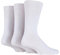 6x Pairs of Mens Plain Gentle Grip Non-Elastic Socks/UK 6-11 Eur 39-45 (Plain White)