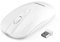 LeadsaiL Mouse Wireless Ricaricabile, Mouse Ottico Mini Silenzioso con Clic Mute, Ergonomic Mouse Senza Fili 2,4G con Nano Ricevitore, Cavo USB, 2400 DPI Mouse USB - Bianco