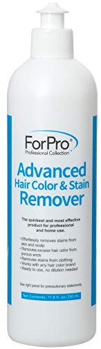 ForPro Professional Collection Advanced Hair Color and Stain Remover, for Skin, Scalp and Clothing, 11.8 Ounces