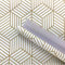 Selbstklebende goldene geometrische sechseckige Tapete, gestreift, dekorative Tapete, Vinylfolie, Wandverkleidung, Rolle, Schubladeneinlage, 45 x 250 cm