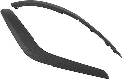 Qiilu Poignée de porte intérieure, Garniture de traction de poignée de panneau de porte intérieure noire adaptée pour X1 E84 2010-2016, ABS + PC, Noire