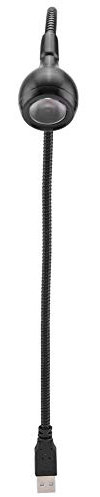 Lámpara de lectura USB con cuello de cisne flexible, lámpara de escritorio LED USB portátil para computadora portátil, computadora de escritorio, PC y teclado de computadora MAC(Warm White-negro)
