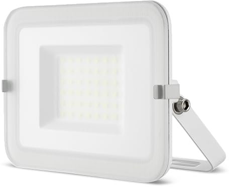 REV MIRANO S LED Strahler für außen – IP65, LED Lampe 20W, 1800lm, 6500K – ideal für Hofeinfahrten, Garagen & Hauseingänge - weiß