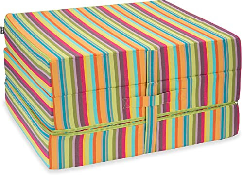 H.O.C.K. Klappmatratze, Notbett, Gästebett, Schlafsessel, Klappmatratze, Faltmatratze (Multicolor)