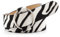 Jungerhouse Damen PU-Leder Gürtel Mode Casual Taillengürtel Taillen Gürtel Jeans Kleid Rund Schnalle Hüftgurt Bund (Zebra)