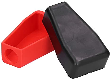 10-Stück Set Batteriepolabdeckungen - Flexible Gummidächer als Schutzkappen für Zellklemmen, rot und schwarz