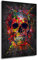 Kunstgestalten24 Leinwandbild Totenkopf Color Style Wandbild Kunstdruck Raumdeko XXL