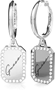 GUESS JEWELLY CRYSTAL TAG Ohrringe (JUBE01133JWYGT / JUBE01133JWRHT), Einheitsgröße, Nicht-Edelmetalle, Kein Edelstein