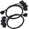 CERRXIAN 2PCS 5V ARGB Splitter Cable, 1 Female to 4 Male Ports 3PIN HUB Extension Connector Cord Wire for ARGB LED Strips,ARGB Fans Etc