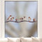 Pixblick Fenstersticker - Spatzen auf einem Ast im Winter I Fensterbild I Made in Germany I Wiederverwendbar