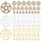 PandaHall Pentagramm Anhänger 108 stücke Pentagramm Stern Schutz Anhänger Pentagramm Glücksbringer Hohl Charms Für Halskette Armband Ohrring Schlüsselanhänger DIY Schmuck Golden/Silber/Bronze