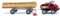 Wiking 087006 Mercedes Benz Unimog U 411 mit Langholzanhänger Spur H0 1:87