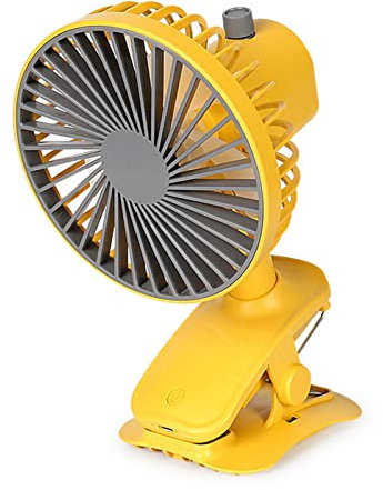 6inch Clip-on Oscillating Fan USB Rechargeable Personal Cooling Desk Fan & Clip Fan 3 Speeds