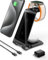 Induktive Ladestation Kompatibel mit Magsafe Ladegerät für iPhone 16 Pro/16/16 Pro Max/15 Pro/15/15 Pro Max, für Apple Watch 10/Ultra 2/SE/9/8/7/6/5/4/3/2, für AirPods 4/3/2/Pro (Grau)