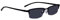 2.5 Lesesonnenbrille für Herren, Halbrahmen aus Metall, gebrauchsfertig, schwarz getönte Sonnenbrille, Federscharniere für bequemen Sitz. UV- und Sonnenschutz. Read Optics