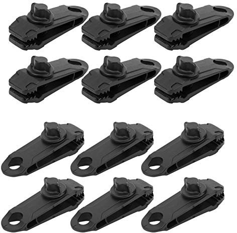 12 Teile/satz Outdoor Zelt Baldachin Winddicht Seil Clip, Feste Schnalle Camping Zubehör L, Plane Clips Lock Grip, Plane Klemmen Heavy Duty Zelt Clips Klemmen