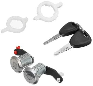 Viviance Cylindres de barillet de serrure de porte de voiture compatible avec Renault Master 2 Mascott Opel Movano 2 Nissan Interstar 1998-2008 - 2 PIÈCES