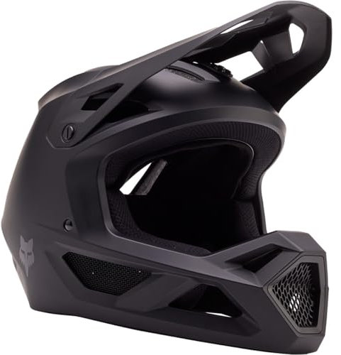 Fox Racing Rampage MT BLK CE/CPSC MTB Helm – leichte ABS-Schale – MIPS – 360° Belüftung – verstellbares Visier – GoPro-Halterung – Matte Black, Größe: 2X