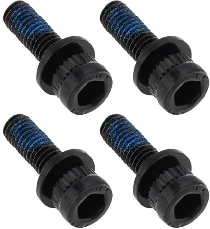 Be In Your Mind 4 Stück M6 X 18 Mm MTB Bremssattelschrauben Adapterschrauben für Hydraulische Scheibenbremsen Kompatibel mit Shimano Fahrrädern Gesamtlänge 25 Mm Schwarz