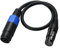 Halokny Speakon to XLR Speaker Cable, Female to Female Audio Adapter for DJ/PA Speaker Cord With Twist Lock (50cm/1.6Feet)
