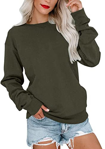 NNGOTD Pullover für Frauen mit sprüche Sweatshirt Damen schwarz 50 Damen Pullover Hoodie weiß Jacke Damen Jeans Fell Puffer Weste Damen kurz Thermo Langarmshirt Damen Laufen Weihnachts Blusen