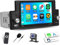OiLiehu Single Din Car Stereo with CarPlay Android Auto, Car Radio 1 Din with 5.9 inch IPS Touchscreen, MP5 Multimedia Player with Mirror Link, Bluetooth, FM, USB, Type-C, EQ, SWC, Back Camera