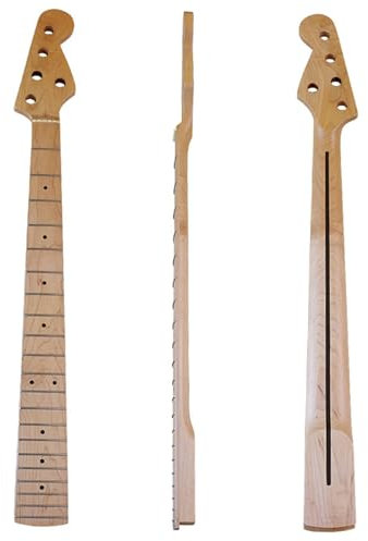 Repuesto De Mástil De Guitarra Mástil De Bajo De 5 Cuerdas De Arce Mate 21 Trastes Accesorios Para Guitarra