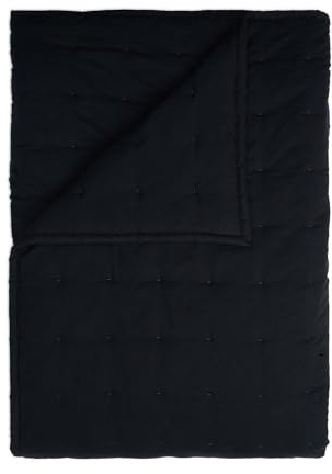 ESSENZA Tagesdecke Ruth Anthrazit, 150x200 cm - 70% Polyester (recycelt), 30% Polyester - Uni