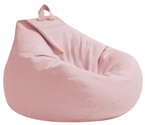 Highdi Sitzsack für Erwachsene, nur Bezug (Keine Füllung), Gaming Sitzsäcke XL Giant Rosa Bean Bag Chair für Outdoor Living Room Decor (100 x 120 cm)