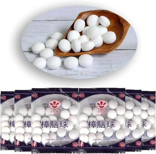 Genérico 200pcs Bola de Polillas Vintage, Bola Anti Insectos, Prevenir Mites,Protección del Almacenamiento Doméstico en Armarios y Cajones, Cuidado Hortícola, Prevención de la Polilla