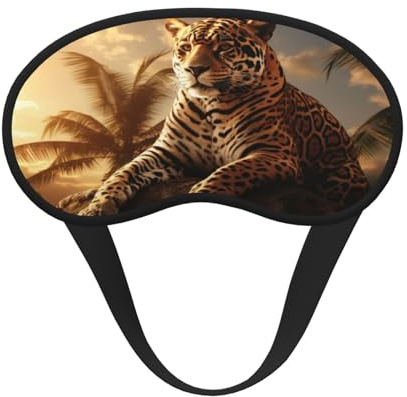 Die Leopard Lost Ultimate Augenmaske zum Schlafen, weiche und bequeme Augenmaske, entspannende Nulldruck-Nacht-Augenbinde.