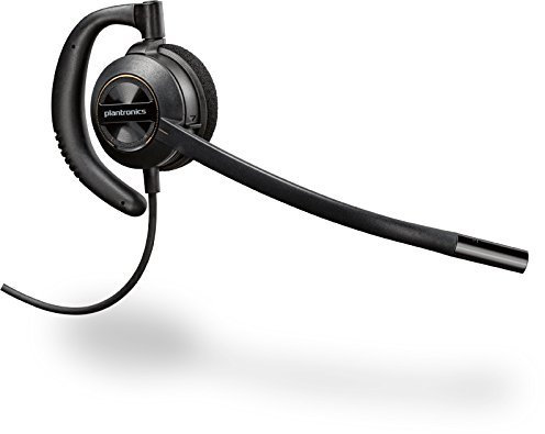 Plantronics HW540 EncorePro Convertible Headset Mono (Certified Refurbished, Black, Over Ear, Wired, Calling, Business)