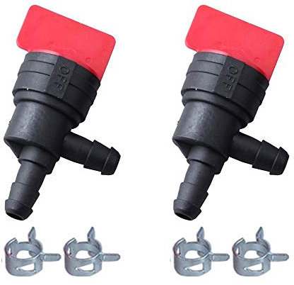 JJDD 0,64 cm 90 Grad Benzin-Absperrventil für Briggs & Stratton 698181 494539 697944 494769 Oregon 07-125 Tecumseh 35857 Rotary 9294