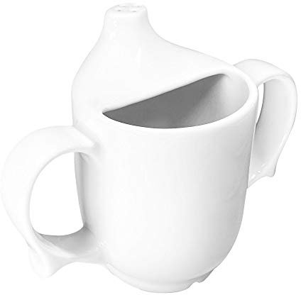 Dignity by Wade Two Handled Drinking Cup - White