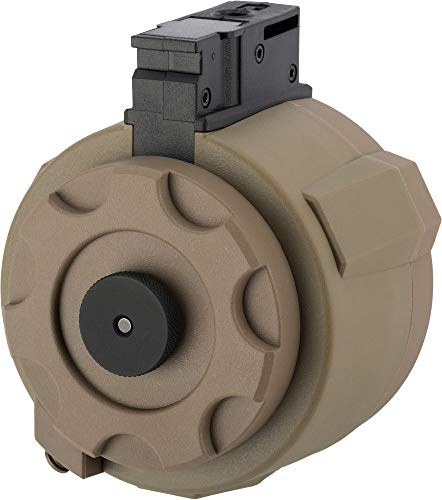 Evike Airsoft - Angel Custom 1500 Round Firestorm AEG Airsoft Drum Flashmag (Modell: AK/Dark Earth)
