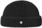 HAMMABURG Strick Dockermütze Damen/Herren - Made in Italy - Beanie mit Wolle - Mütze in Einheitsgröße - Herbst/Winter schwarz One Size