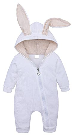 Verve Jelly Bebé recién nacido Niños Niñas Conejito Trajes de Pascua Infantil de manga larga Onesies Sudadera con capucha Mono Pijama