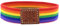 BDM LGTBI, Bisexuell, lesbisch, transsexuell, elastisch, Freundschaftsarmband, für Männer oder Frauen, 1 unidad (Paquete de 1), Polyester