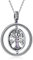 kanisee Collana Donna Albero Della Vita Gioielli Donna in Argento 925, Idee Regalo Originale per Donna Mamma Compleanno Anniversario Festa Della Mamma San Valentino Regali Natale