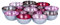 Teelichtschale 20x20cm Metall Pastell Pink Rosa Schale Teelichthalter Windlicht Kerzenhalter