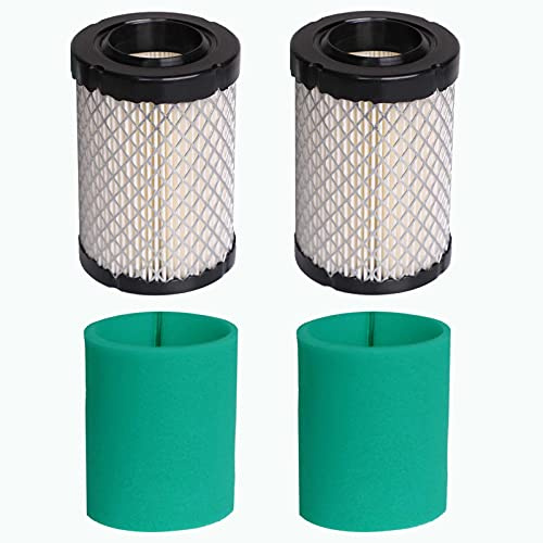 DUCTAIL Lot de 2 filtres à air 22-083-01, 22-083-01-S compatibles avec moteur Kohler 5400 Series KS540 17-19,5 hp, remplace 22-883-01-s1 2208301s Cub Cadet xt1 Filtre à air pour tondeuse à gazon