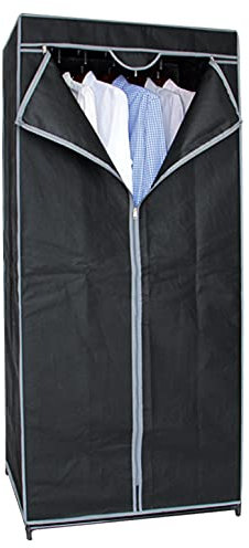 GREATOOL Armario Tela 160x70x45cm Closet Organizador Plegable para Ropa Armario Tela Plegable Ropero Resistente al Polvo (Armario 160x70x45cm)