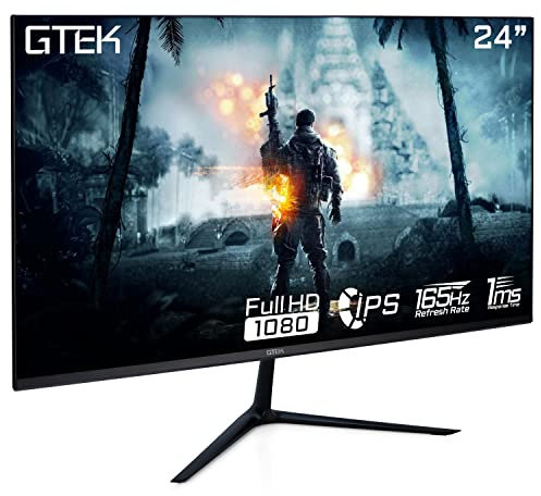 Monitor para juegos de 24 pulgadas IPS, pantalla sin marco de 165 Hz Full HD 1920 x 1080P, tecnología IPS de 1 ms, soporta HDR de 144 Hz, FreeSync, DisplayPort/HDMI, VESA - F2465P