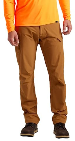 TRUEWERK Men’s Work Pants - T1 WerkPants Relaxed Fit, Lightweight, Moisture Wicking, Tactical Cargo Pants with 4-Way Stretch Sand