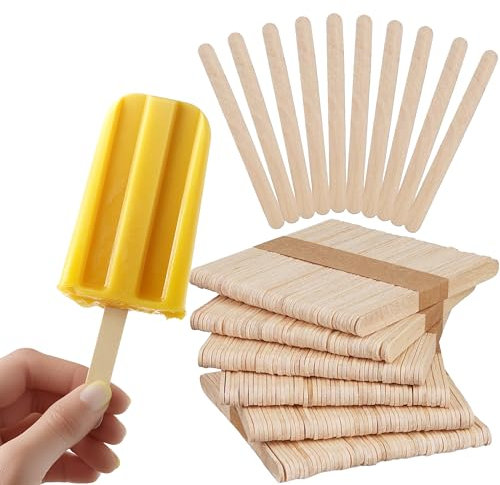 LIVAIA Palitos de madera para hacer helados o manualidades, 300 unidades